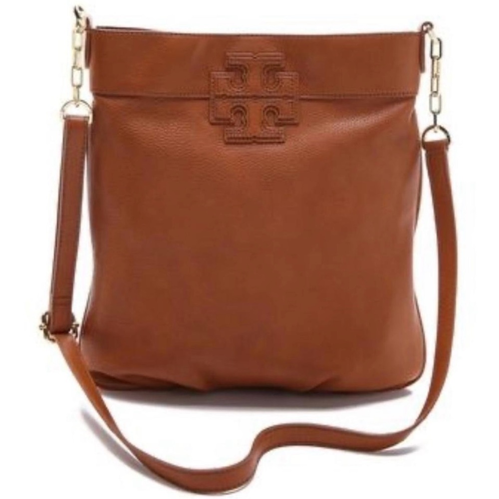 Tory Burch Stacked T Book Bag - Tan